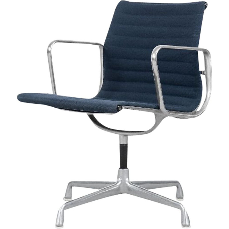 Vintage aluminum desk armchair by Charles & Ray Eames for Herman Miller, 1960s
