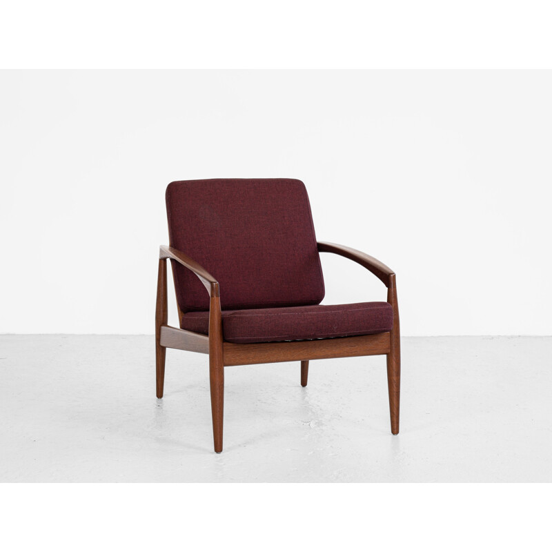 Mid century Paper Knife armchair in teak by Kai Kristiansen for Magnus Olesen, 1960s