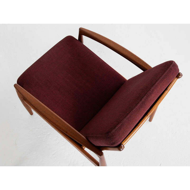 Mid century Paper Knife armchair in teak by Kai Kristiansen for Magnus Olesen, 1960s