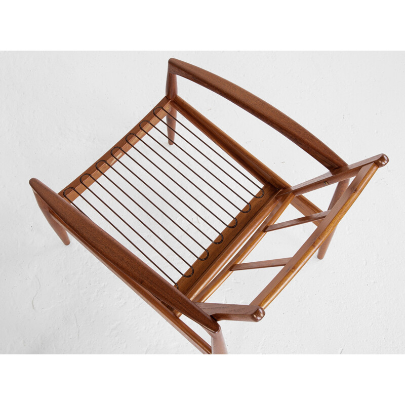 Mid century Paper Knife armchair in teak by Kai Kristiansen for Magnus Olesen, 1960s