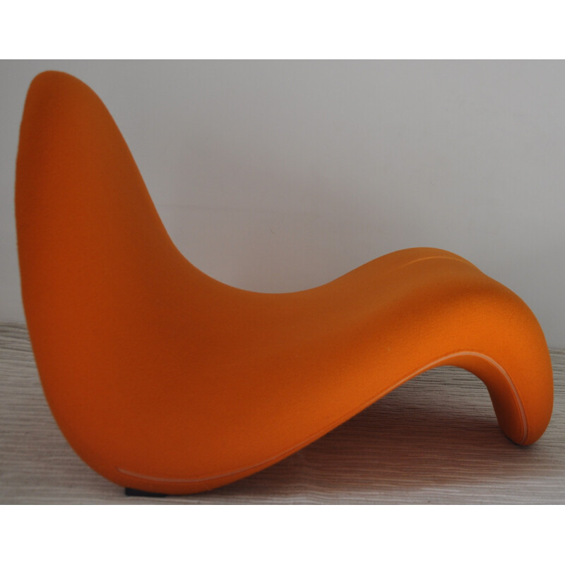 Artifort "Tongue" orange armchair, Pierre PAULIN - 1970s