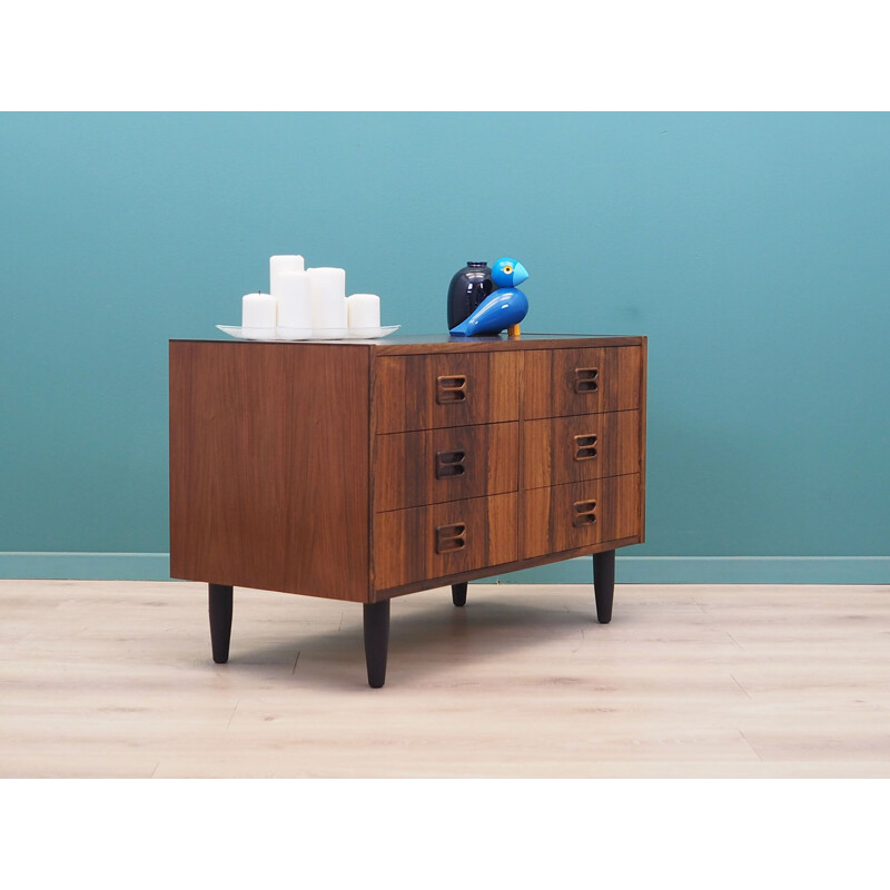 Rosewood vintage Danish chest of drawers by Niels J. Thorsø, 1960s