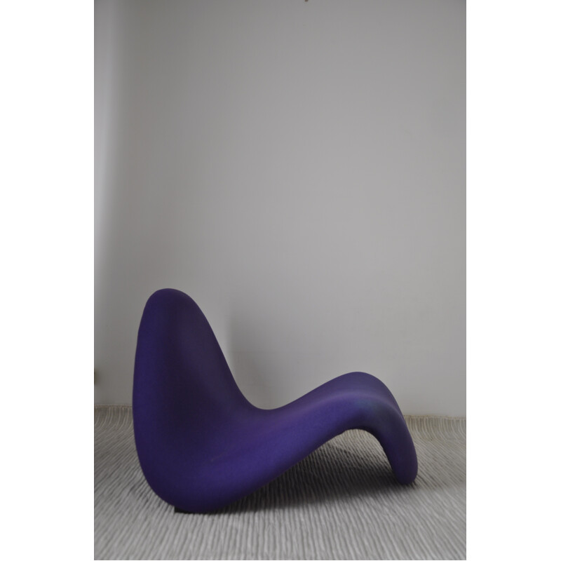 "Tongue" Artifort purple armchair, Pierre PAULIN - 1970s