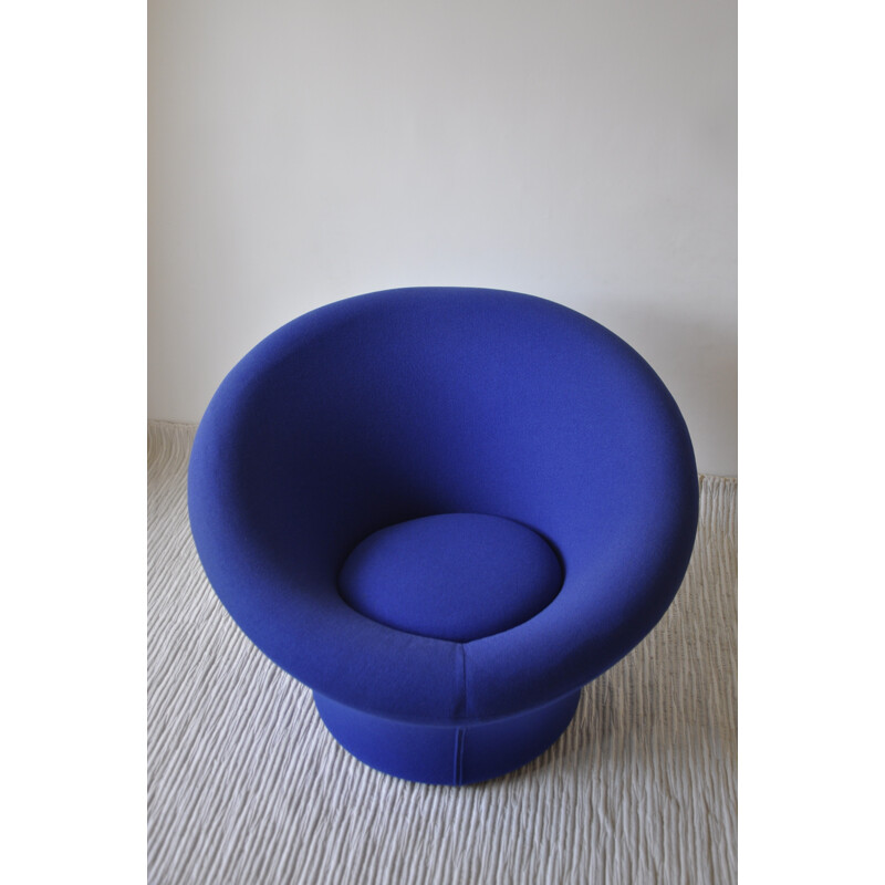 "Mushroom" Artifort blue armchair, Pierre PAULIN - 1970s