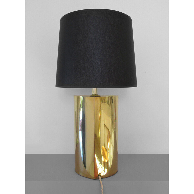 Table lamp in brass, CURTIS & JERE - 1970s