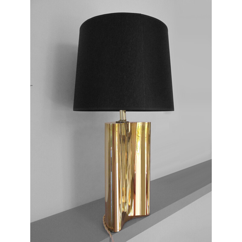 Table lamp in brass, CURTIS & JERE - 1970s