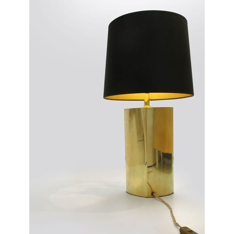 Lampe de table en laiton, CURTIS & JERE - 1970