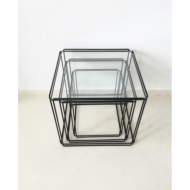Tables gigognes "Isocele" minimaliste, Max SAUZE - 1970