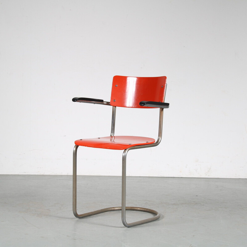 Vintage desk armchair by Gispen, Netherlands 1950s