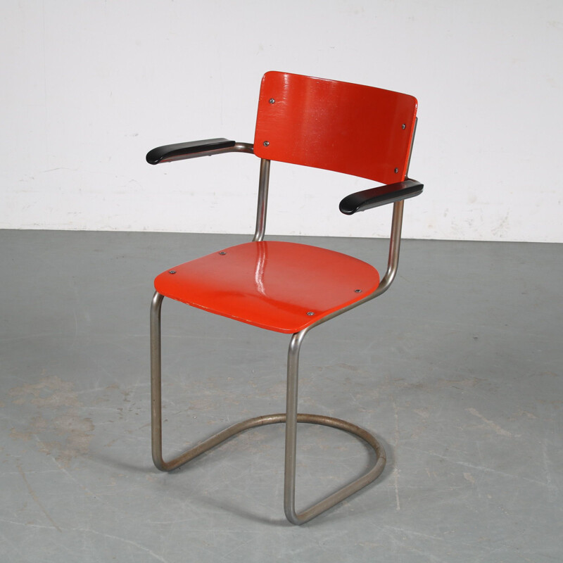 Vintage desk armchair by Gispen, Netherlands 1950s