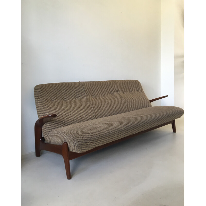 Norwegian teak and fabric sofa, GIMSON & SLATER - 1960s