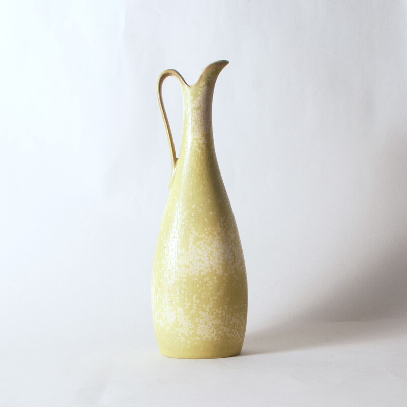 Vintage yellow jug by Gunnar Nylund, Sweden