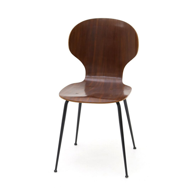 Vintage "Lulli" stoel door Carlo Ratti voor Industria Legni Curvati, 1950
