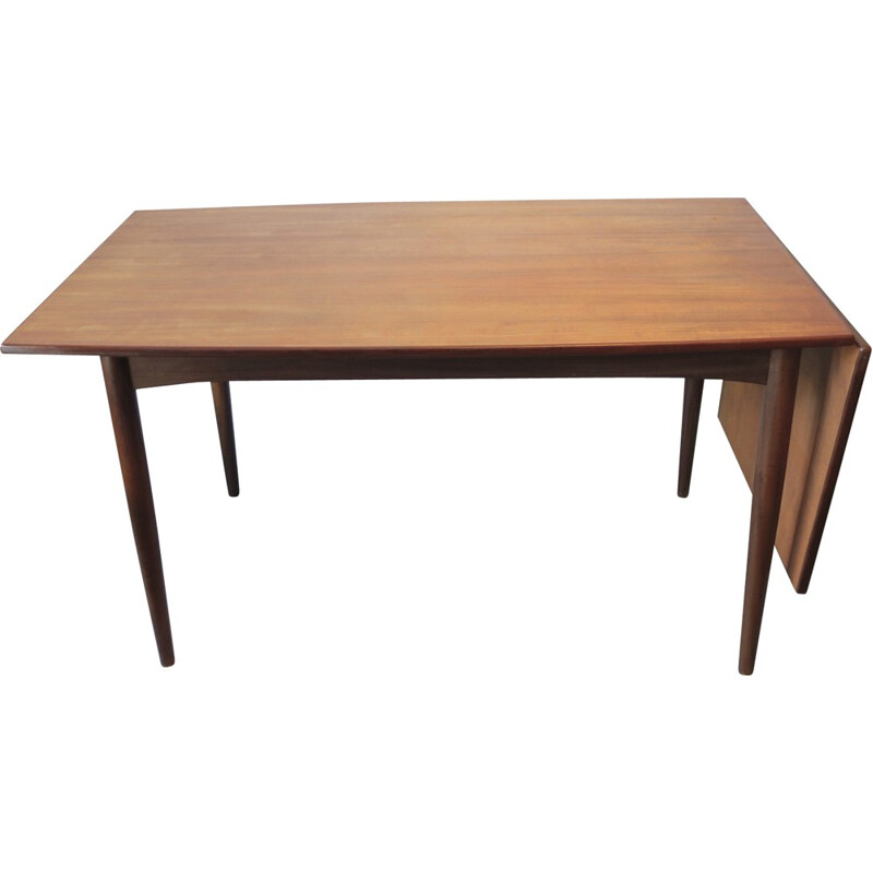 Danish teak dining table with extension - 1960s