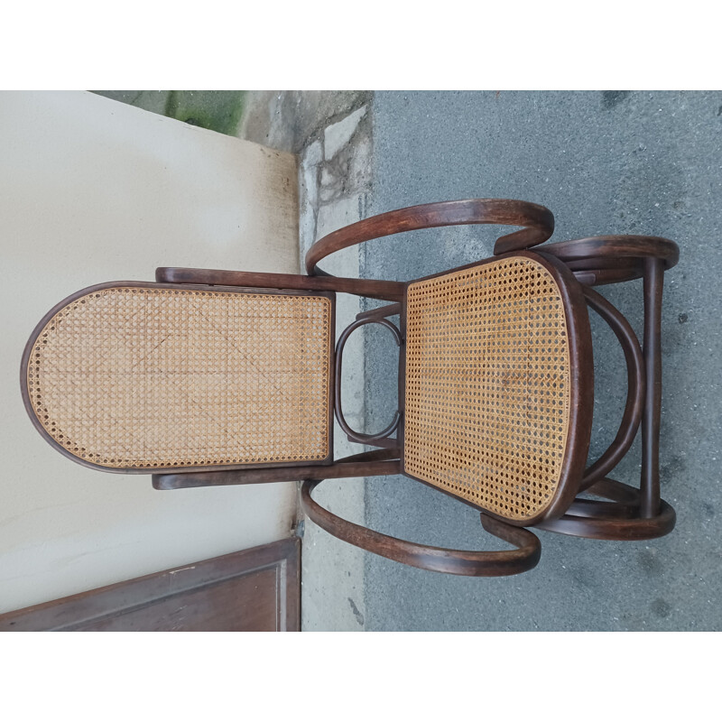 Vintage bentwood rocking chair, 1900