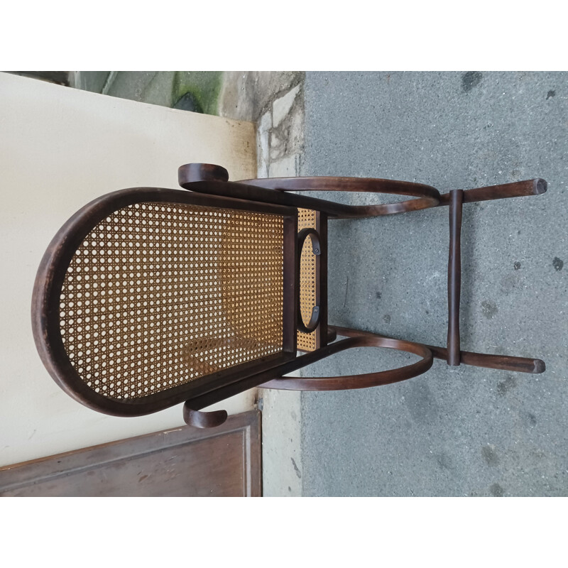 Vintage bentwood rocking chair, 1900