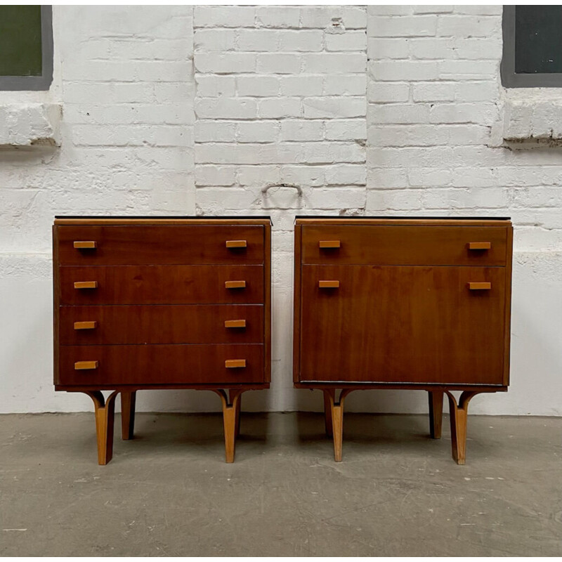 Pair of vintage night stands by F.Mezulanik, 1970s