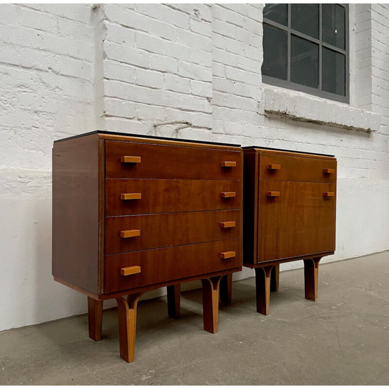 Pair of vintage night stands by F.Mezulanik, 1970s