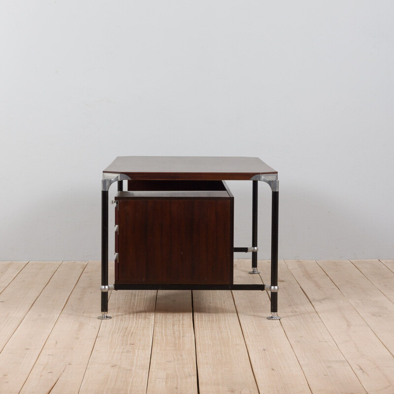 Bureau de direction vintage Urio en palissandre par Luisa Parisi pour Mim, Italie 1950