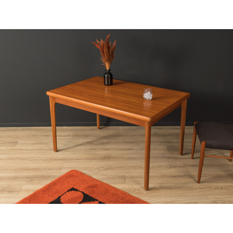 Vintage teak dining table by Hennig Kjaernulf for Vejle Møbelfabrik, Denmark 1960s