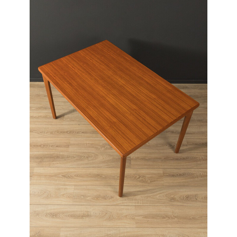 Vintage teak dining table by Hennig Kjaernulf for Vejle Møbelfabrik, Denmark 1960s