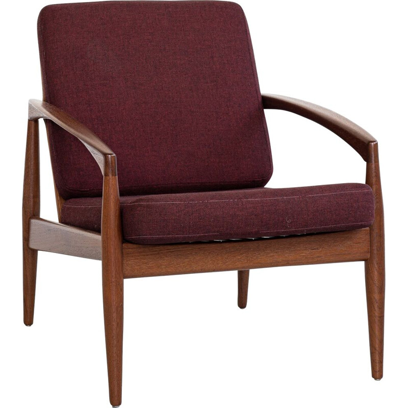 Mid century Paper Knife armchair in teak by Kai Kristiansen for Magnus Olesen, 1960s