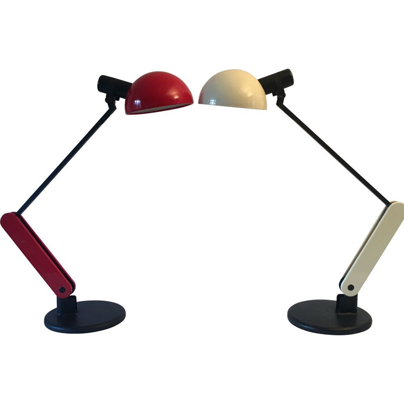 Pair of vintage Praxis lamps by Bruno Gecchelin for Guzzini