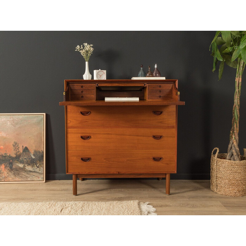 Vintage solid teak chest of drawers by Peter Hvidt and Olrla Mølgaard-Nielsen for Søborg Møbelfabrik, Denmark 1960