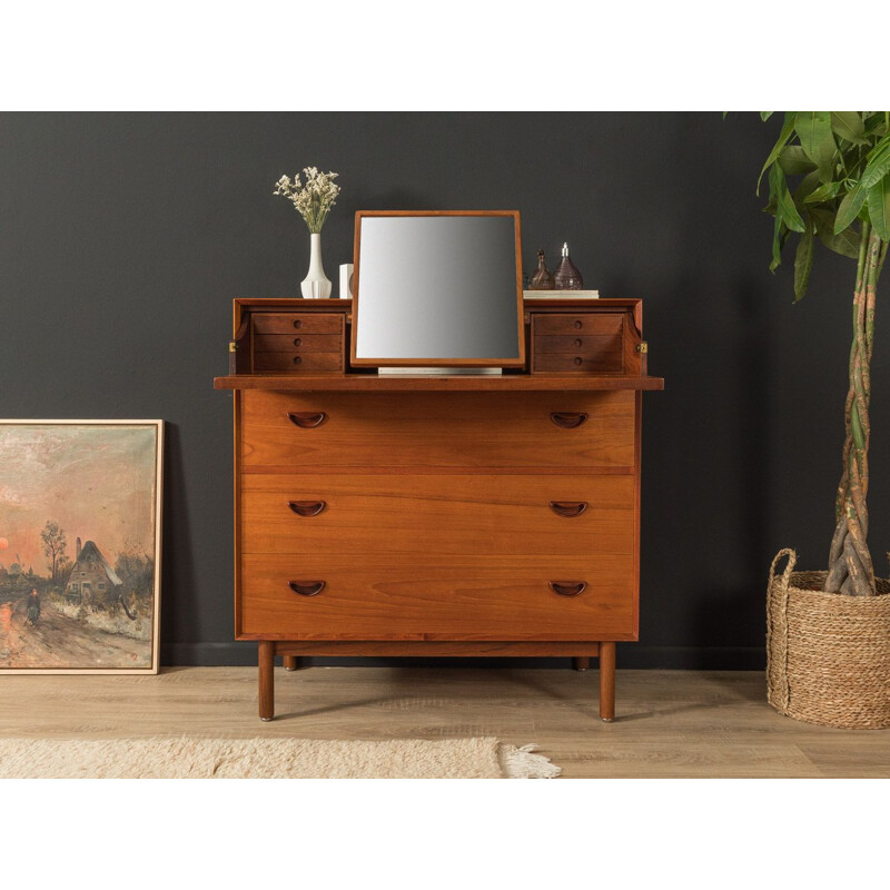 Vintage solid teak chest of drawers by Peter Hvidt and Olrla Mølgaard-Nielsen for Søborg Møbelfabrik, Denmark 1960