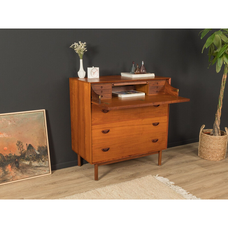 Vintage solid teak chest of drawers by Peter Hvidt and Olrla Mølgaard-Nielsen for Søborg Møbelfabrik, Denmark 1960