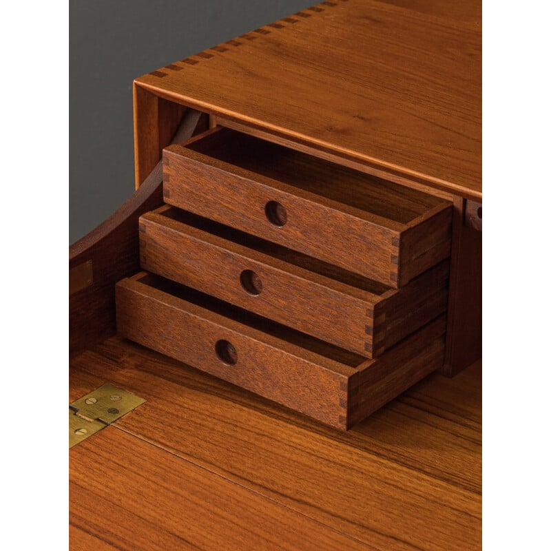 Vintage solid teak chest of drawers by Peter Hvidt and Olrla Mølgaard-Nielsen for Søborg Møbelfabrik, Denmark 1960