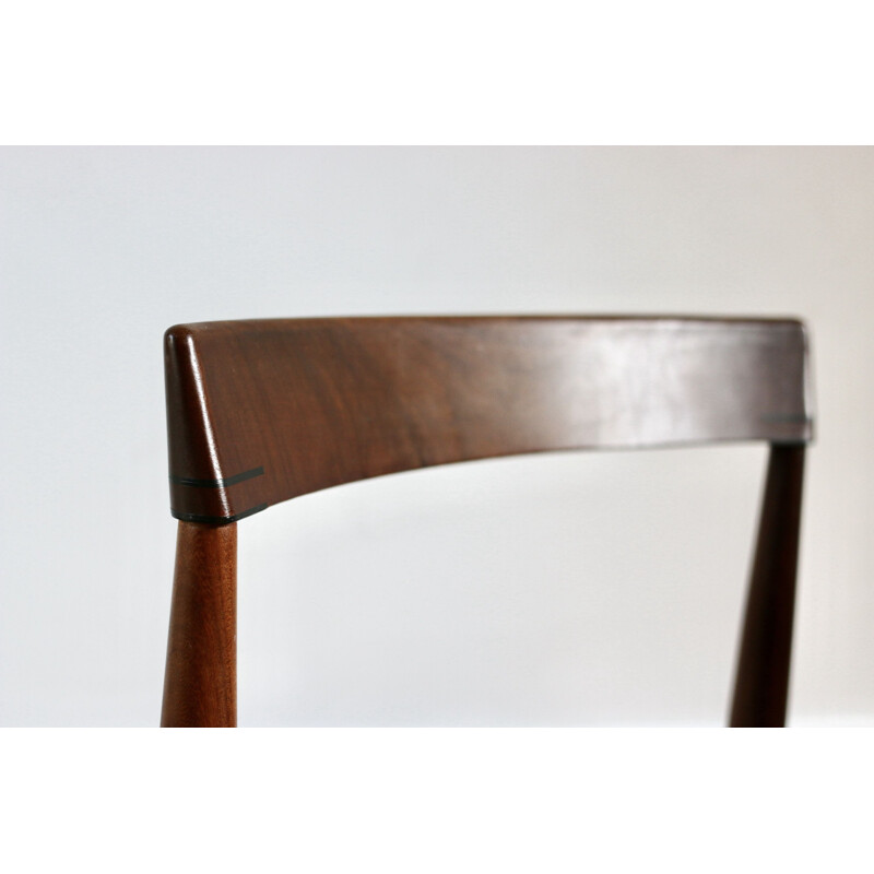 Set of 4 Scandinavian vintage teak chairs by Hans Olsen for Frem Rolje