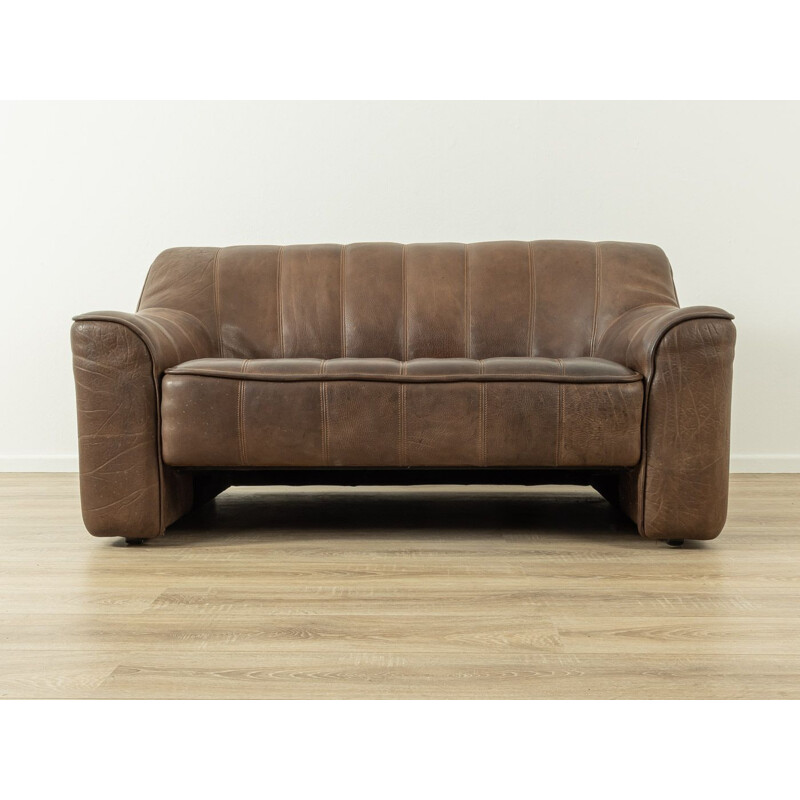 Vintage leather sofa by DeSede, Switzerland 1970s
