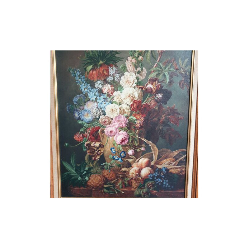 Framed vintage painting by Moise Jacobber, 1837