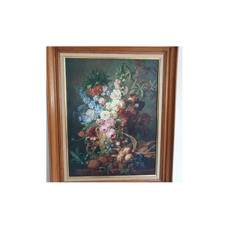 Framed vintage painting by Moise Jacobber, 1837