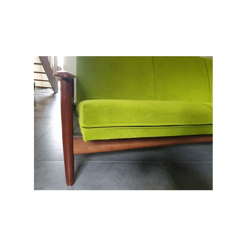 Scandinavian vintage sofa bed by Gérard Guermonprez, 1960