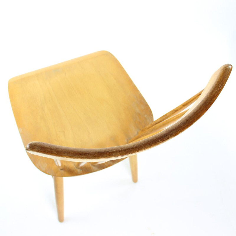 Vintage Ironica chair by Ton, Czechoslovakia 1960s