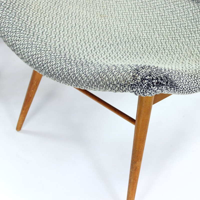 Vintage armchair by Miroslav Navratil for Cesky Nabytek, Czechoslovakia 1959