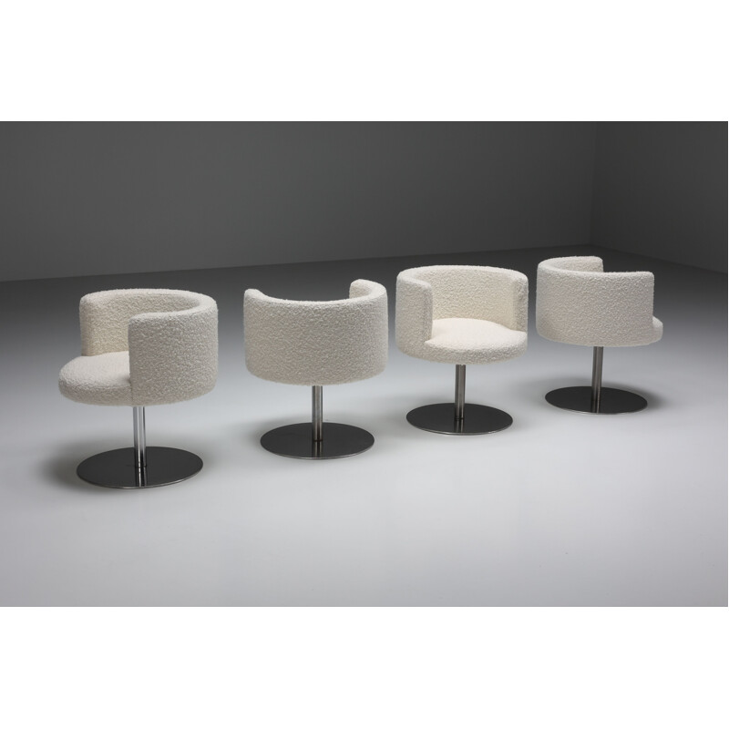 Set of 6 vintage swivel chairs by Gianni Moscatelli Money for Formanova, Italy 1960s