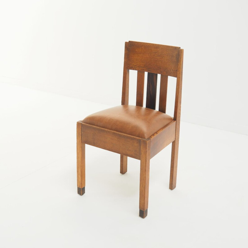 Dutch Vintage Art Deco Side Chair, 1920-1930S