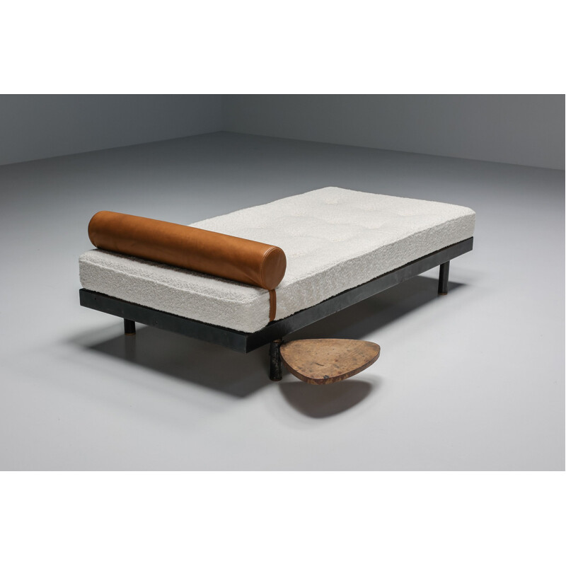 Vintage daybed by Jean Prouvé for Cité Cansado, 1950s