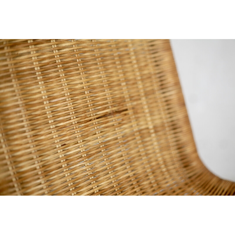 Vintage-Lounge-Sessel aus Rattan Ikea