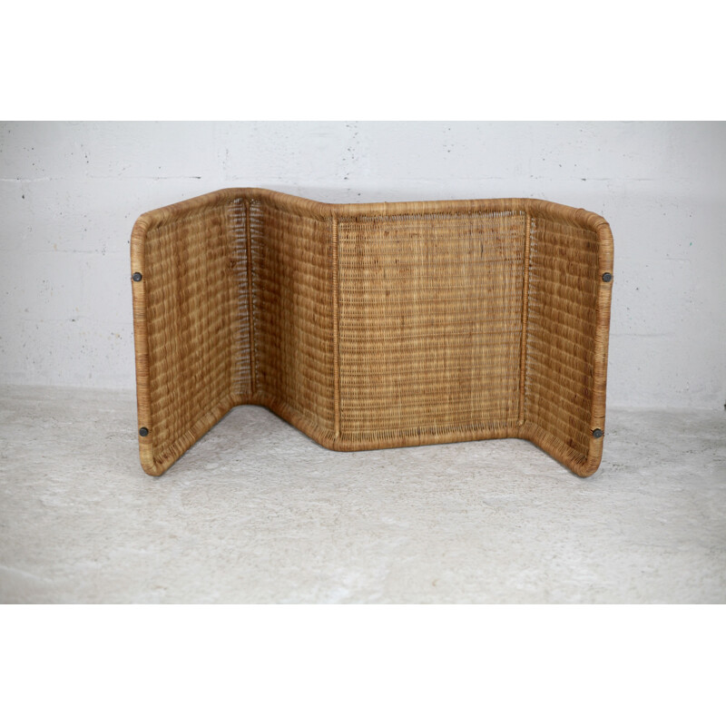 Vintage-Lounge-Sessel aus Rattan Ikea