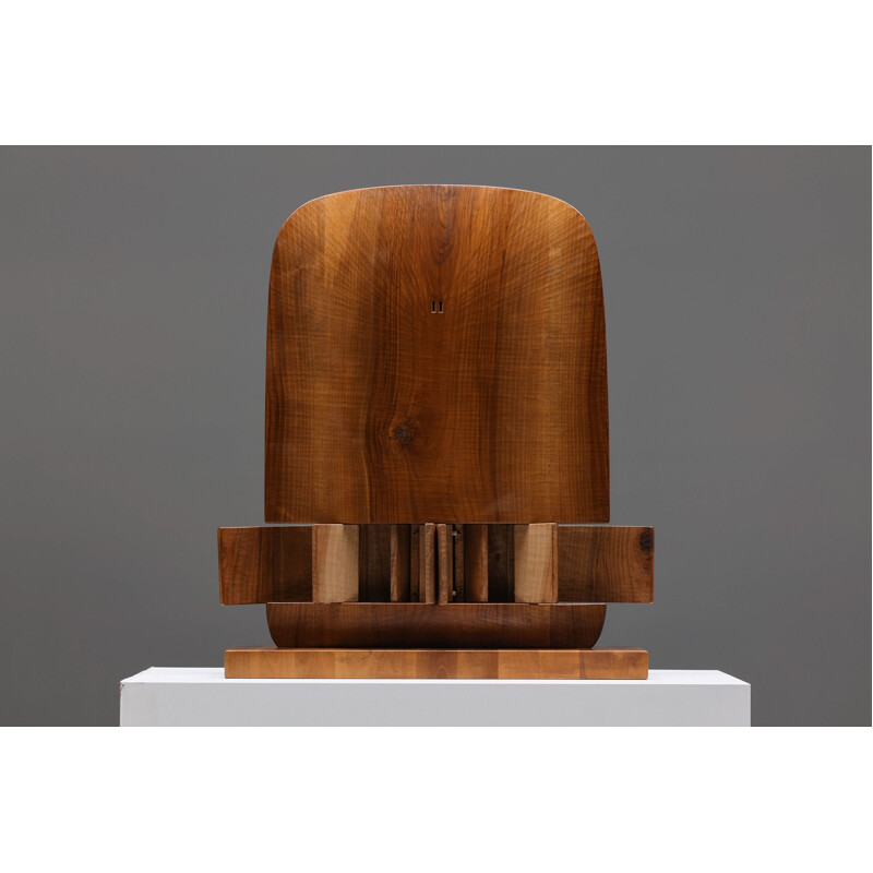 Vintage adjustable wooden sculpture by Rivadossi Giuseppe, Italy 1974