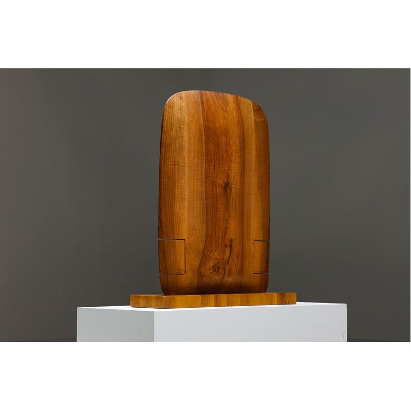 Vintage adjustable wooden sculpture by Rivadossi Giuseppe, Italy 1974