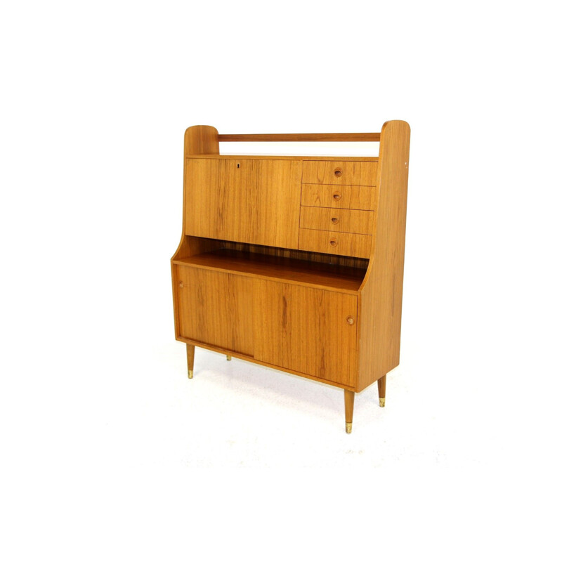 Vintage teak secretary, Sweden 1960