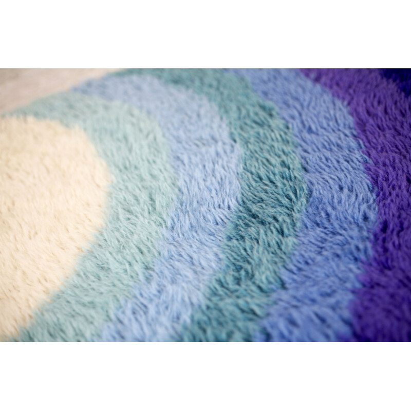 Vintage "Rainbow" wool rug for Desso, Netherlands 1970