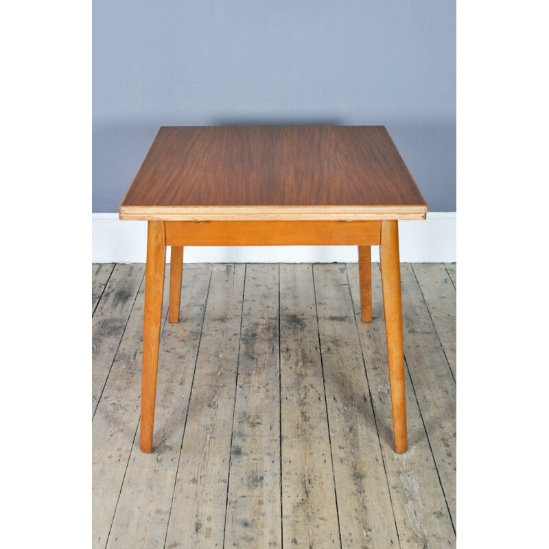 Dining table in teak with 2 extensions - 1960s