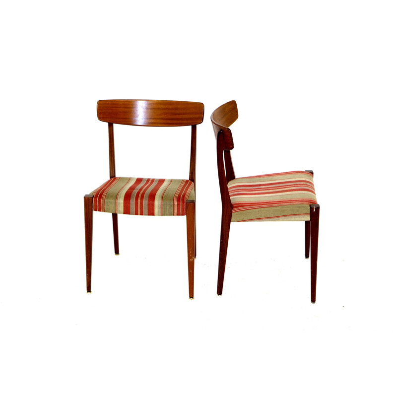 Pair of vintage teak chairs by Skaraborgs Möbelindustri Tibro, Sweden 1960