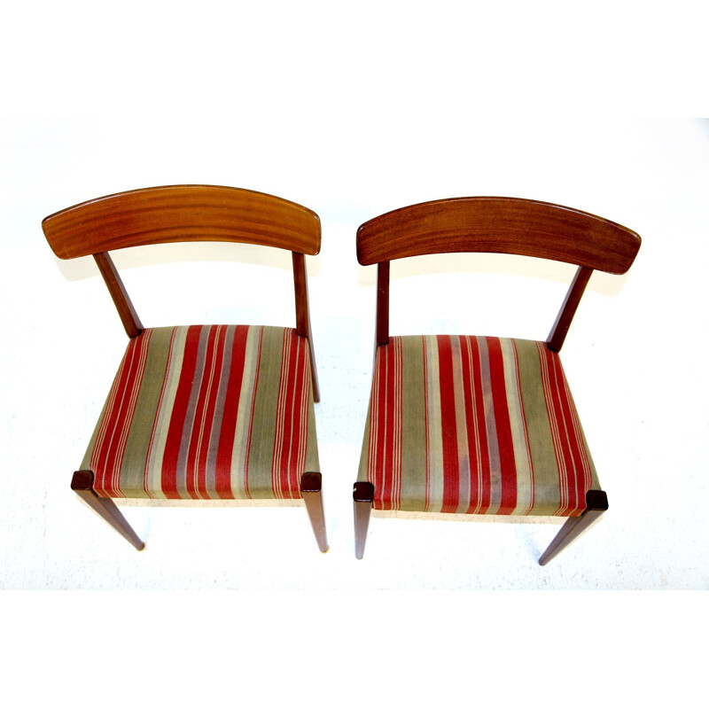 Par de cadeiras de teca vintage da Skaraborgs Möbelindustri Tibro, Suécia 1960